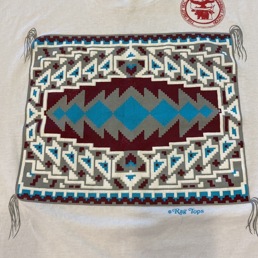 VTG Single Stitch Tee Tshirt Native American Ragtop Firefighters USA XL - Picture 2 of 11